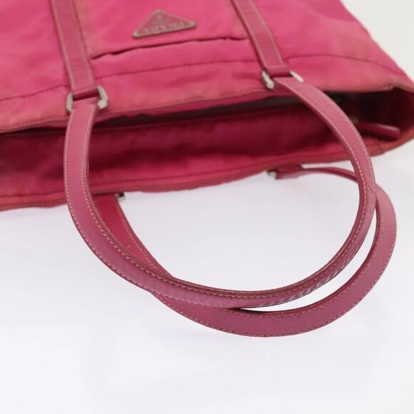 PRADA Hand Bag Nylon Pink Auth bs18106 - Picture 7 of 16